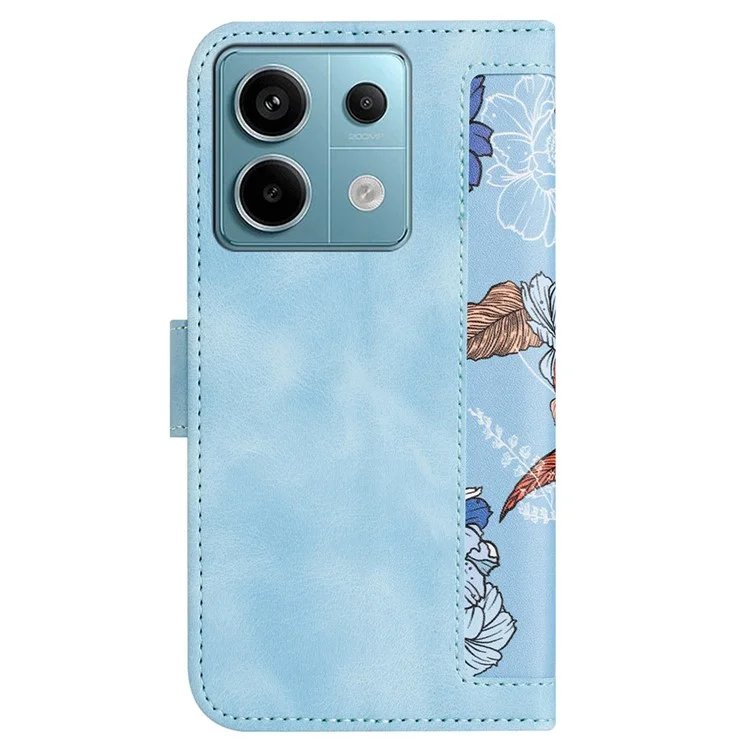 For Xiaomi Redmi Note 13 5G Case Pattern Printing Leather Phone Cover - Baby Blue