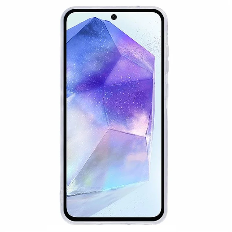 Para Samsung Galaxy A55 5G Case Borboleta Padrão TPU+PC Laser Bling Phone Cover - AB1