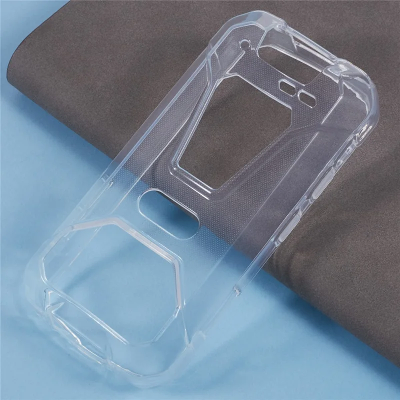 Para Unihertz Tank Mini Capa TPU Shockproof Phone Cover Proteção da Lente da Câmera - Transparente