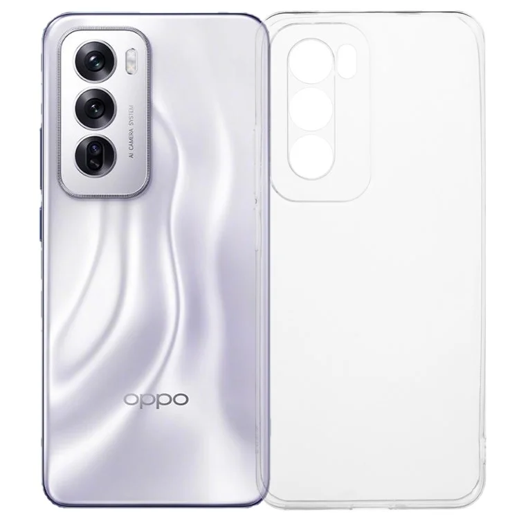 Для Oppo Reno12 5G (Глобальный) Чехол Clear TPU Телефонная Обложка Без Водяных Знаков