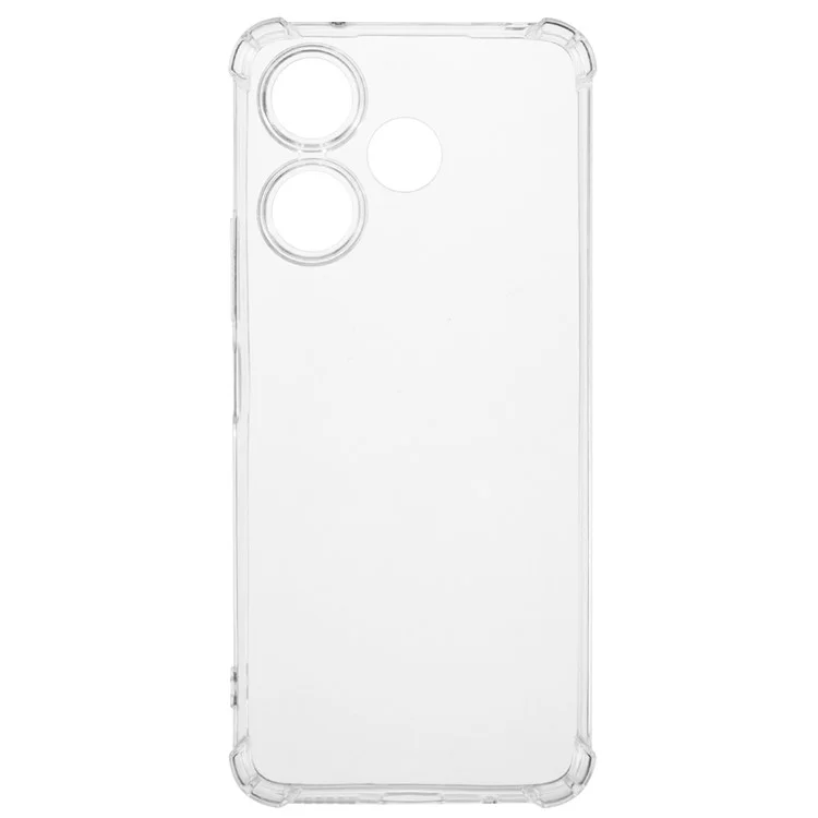 For Xiaomi Redmi 13 5G / 13 4G Clear Case Protective Four Corner Reinforced Soft TPU Phone Cover