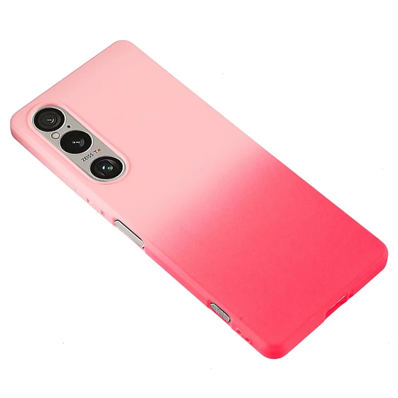 For Sony Xperia 1 VI TPU Case Cute Gradient Color Phone Cover - Pink+Rose