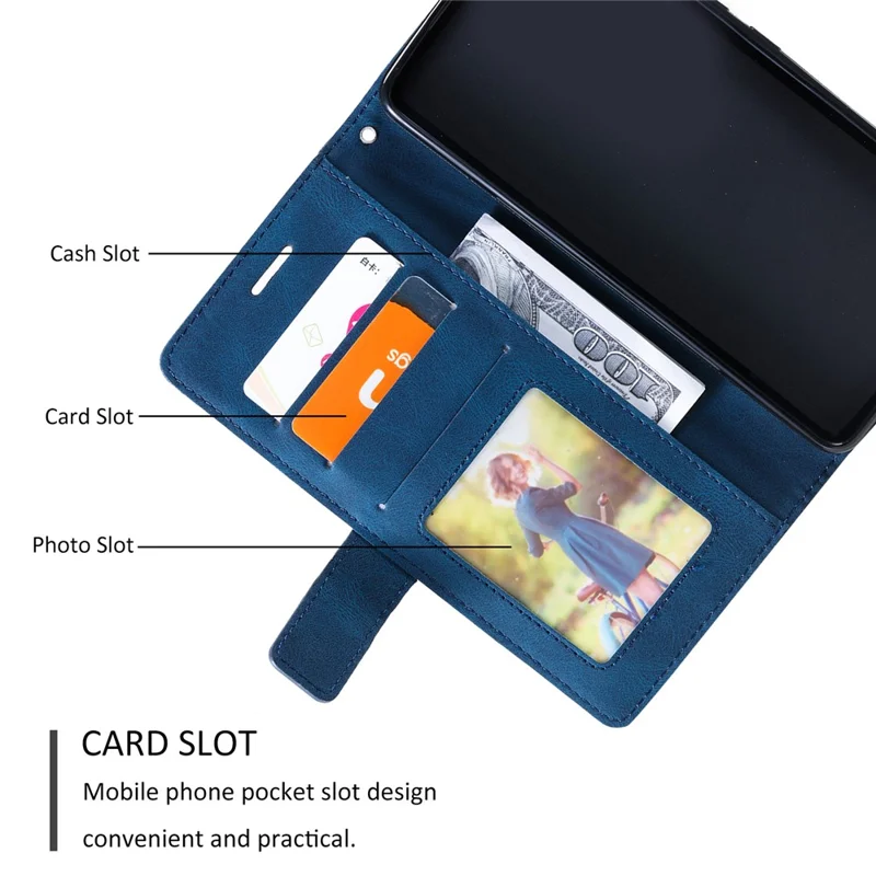 For iPhone 16 Plus Case Imprinted Lines PU Leather Splicing Wallet Phone Cover - Blue