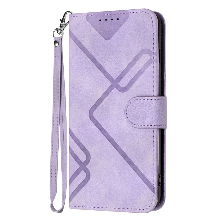 YX0040 For Infinix GT 20 Pro 5G Case Geometry Leather Phone Cover with Stand - Light Purple