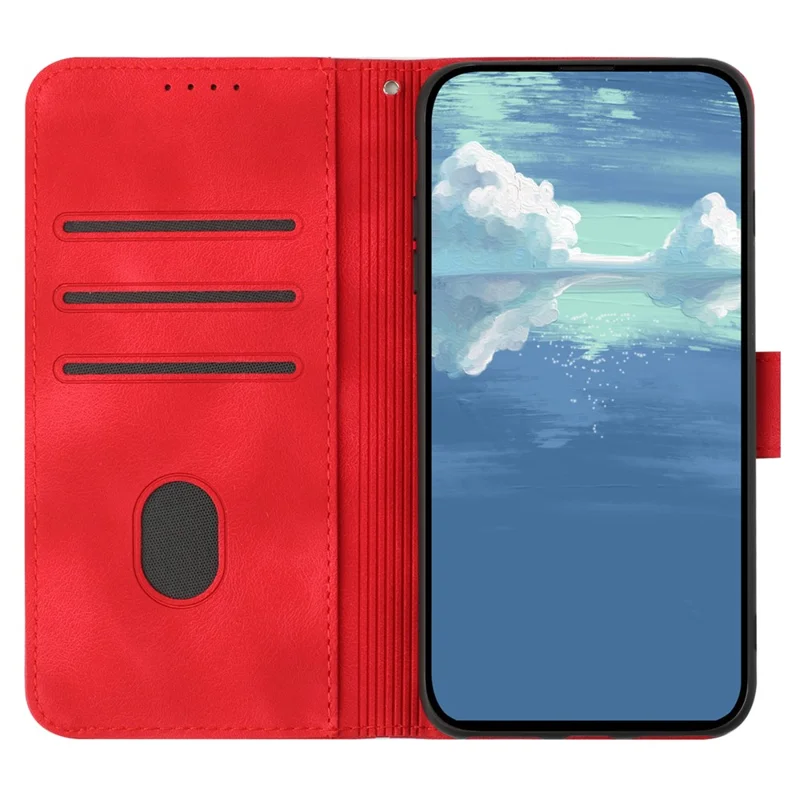 YX0040 For Infinix GT 20 Pro 5G Case Geometry Leather Phone Cover with Stand - Red