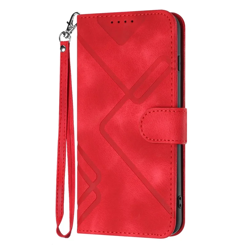 YX0040 For Infinix GT 20 Pro 5G Case Geometry Leather Phone Cover with Stand - Red