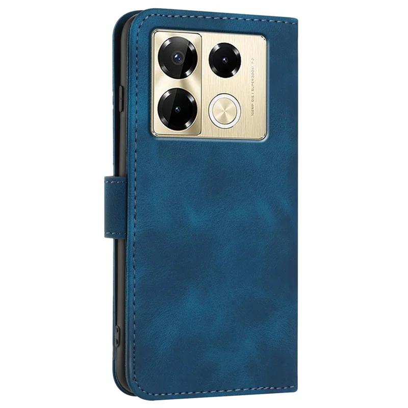 YX0040 For Infinix Note 40 Pro 4G / 5G / Note 40 Pro+ Leather Case Wallet Phone Cover - Sapphire