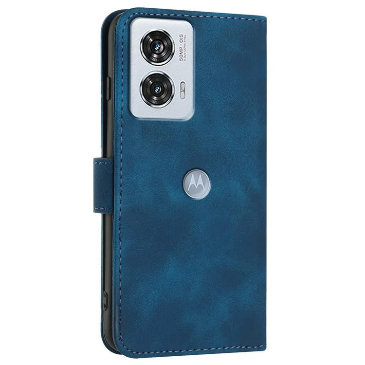 YX0040 Per Motorola Edge 50 Fusion 5G Case Full Protection Geometry Leather Phone Cover - Zaffiro
