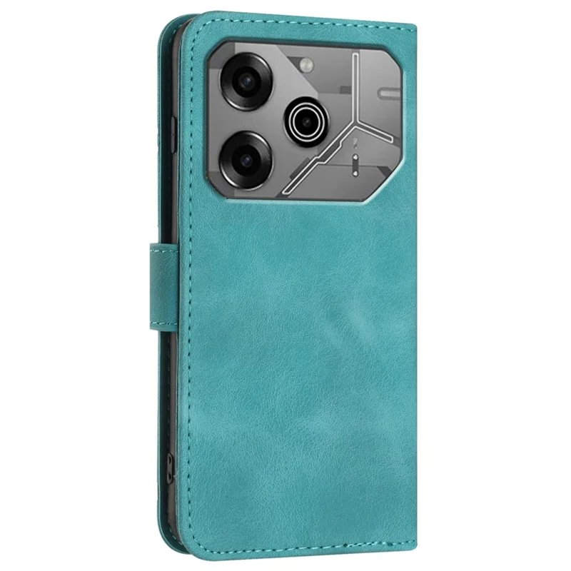 YX0040 For TECNO Pova 6 5G / Pova 6 Pro 5G Leather Case Geometry Phone Cover - Baby Blue