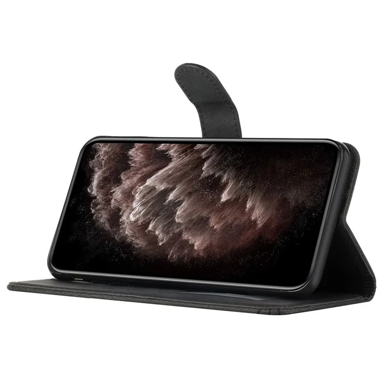 YX0010 Serie für TECNO Pova 6 5G / Pova 6 Pro 5G Hülle PU-Leder Hautgefühl Handyhülle - Schwarz