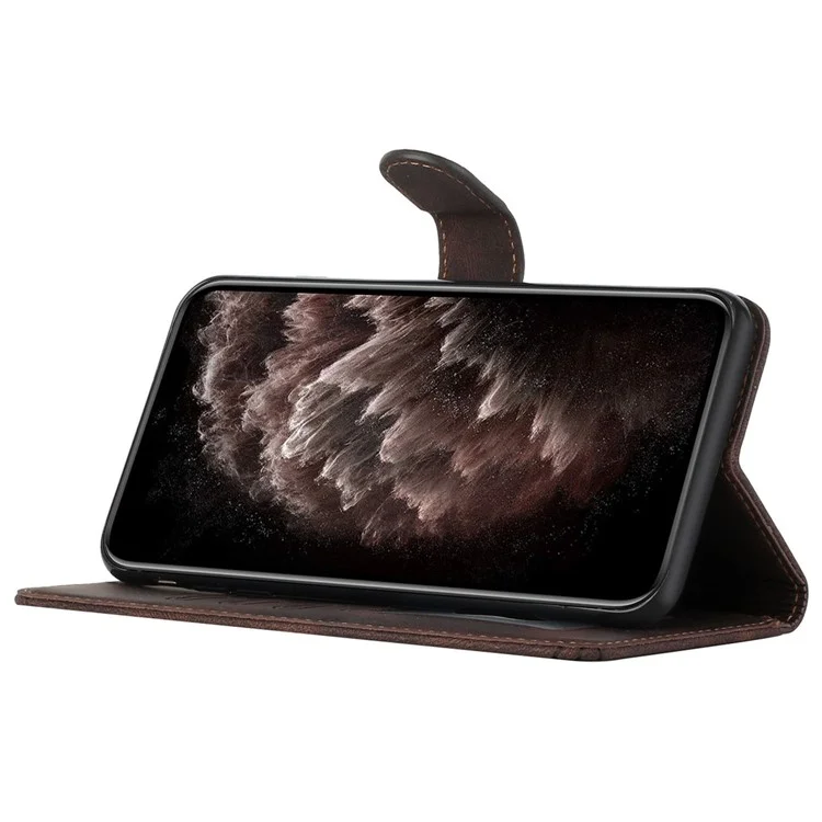 Série YX0010 pour TECNO Camon 30 4G / 5G Étui en cuir PU Peau-Touch Portefeuille Housse de téléphone - Café