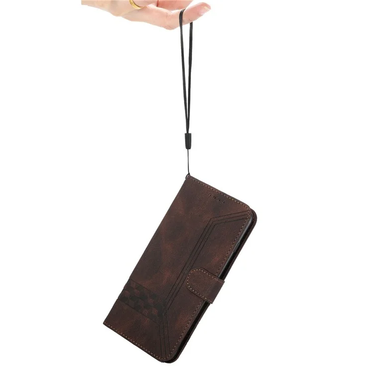 Série YX0010 pour TECNO Camon 30 4G / 5G Étui en cuir PU Peau-Touch Portefeuille Housse de téléphone - Café