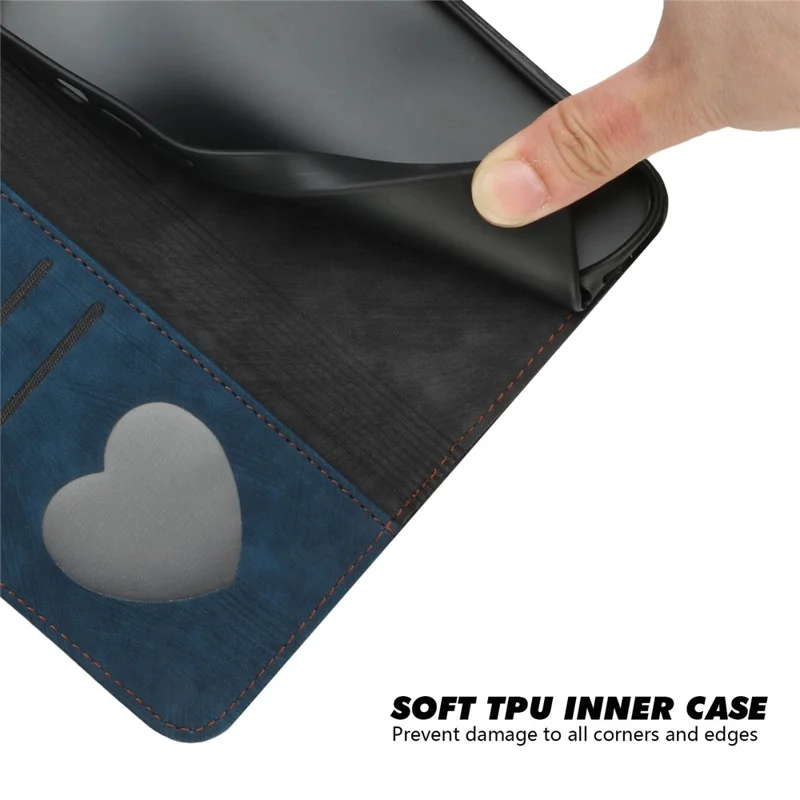 YX0020 For Oppo A60 4G Leather Case Folding Stand Wallet Phone Cover with Strap - Sapphire