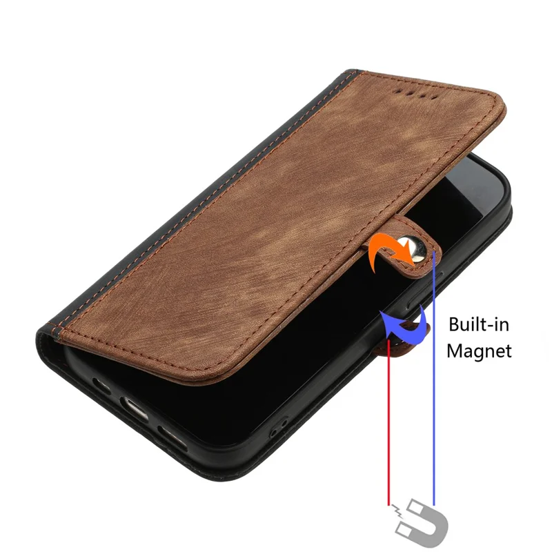YX0020 For Oppo Reno12 5G (Global) / Reno12 Pro 5G (Global) Case Phone Leather Cover - Coffee