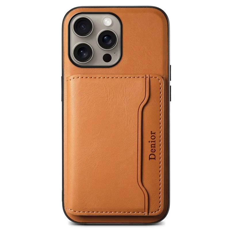 DENIOR D12 For iPhone 16 Pro Max Case Compatible with Magsafe Hybrid TPU+PC Phone Shell - Khaki