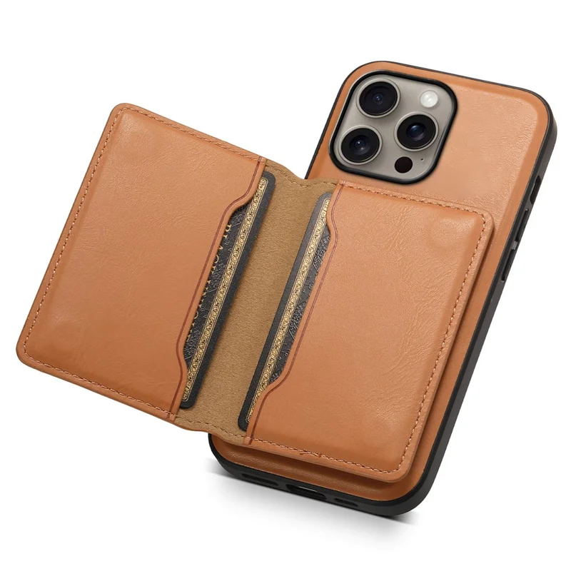 DENIOR D12 For iPhone 16 Pro Max Case Compatible with Magsafe Hybrid TPU+PC Phone Shell - Khaki