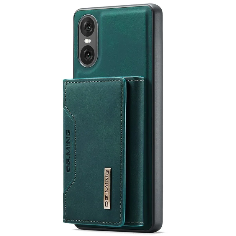 DG.MING M2 Series for Sony Xperia 10 VI Case Detachable Wallet PU+PC+TPU Phone Cover - Green