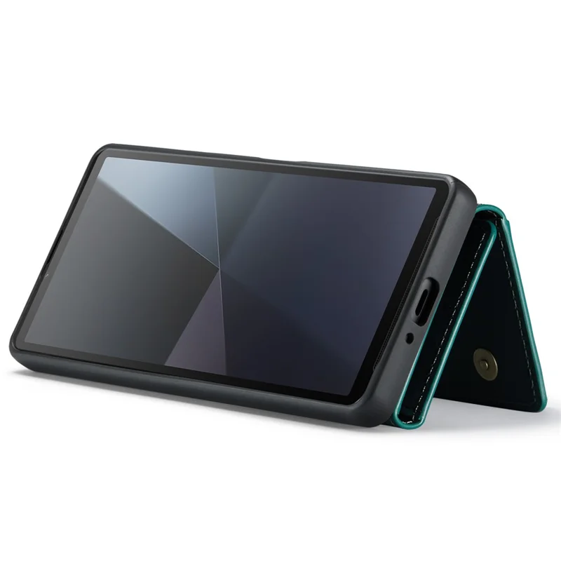DG.MING M2 Series for Sony Xperia 10 VI Case Detachable Wallet PU+PC+TPU Phone Cover - Green