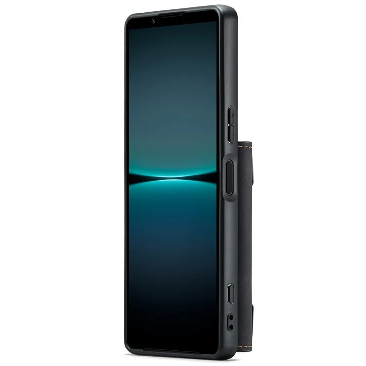 DG.MING M2 Series for Sony Xperia 1 VI Case PU+PC+TPU Phone Cover Detachable Wallet - Black