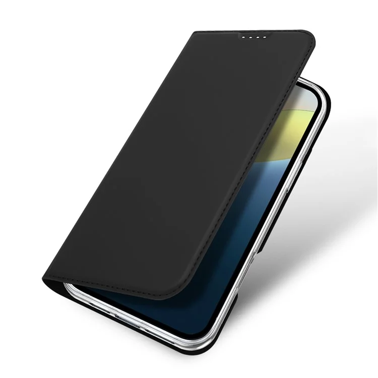DUX DUCIS Skin Pro Series For iPhone 16 Case Leather Flip Phone Cover with Card Slots - Black