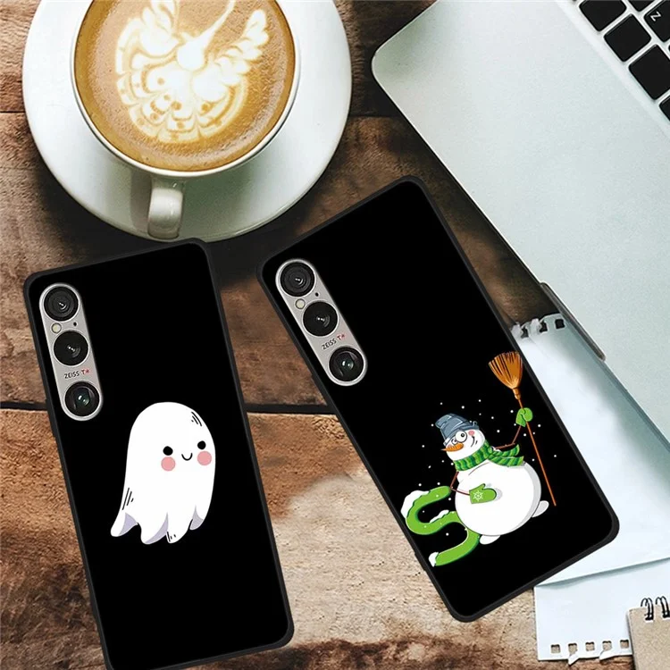 Для Sony Xperia 1 VI Case Pattern Printed Shockproof Soft TPU Phone Cover - Corgi