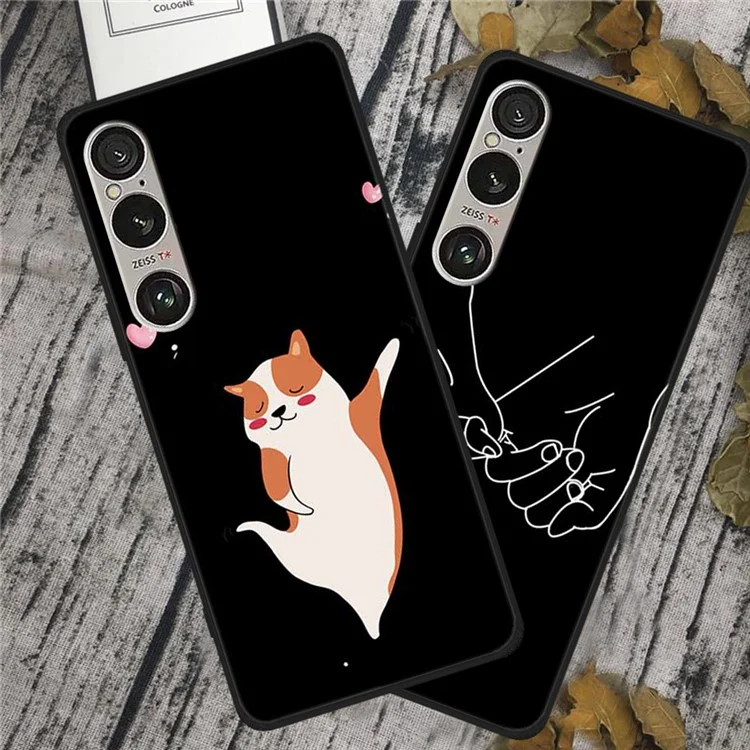 Для Sony Xperia 1 VI Case Pattern Printed Shockproof Soft TPU Phone Cover - Corgi