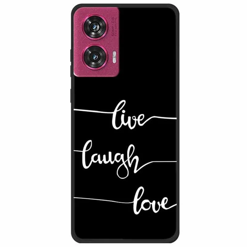 For Motorola Edge 50 Fusion 5G Case Soft TPU Mobile Phone Cover Pattern Printed -  Live Laugh Love