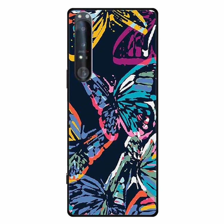 Für Sony Xperia 1 IV 5G Case Pattern Printing Soft TPU Handy-Hülle - Herrlicher Schmetterling