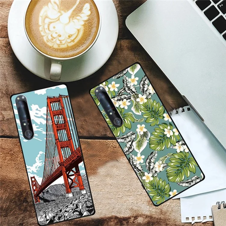 Für Sony Xperia 1 IV 5G Case Pattern Printing Soft TPU Handy-Hülle - Herrlicher Schmetterling