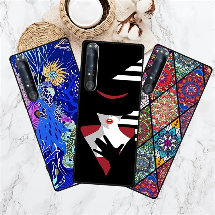 Für Sony Xperia 1 IV 5G Case Pattern Printing Soft TPU Handy-Hülle - Herrlicher Schmetterling
