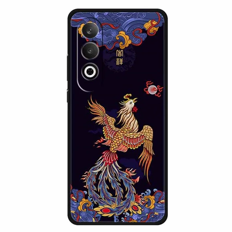 Para o Caso OnePlus Nord CE4 5G / Oppo K12 Padrão Único Capa Fina de TPU - Fênix Perseguindo o Sol