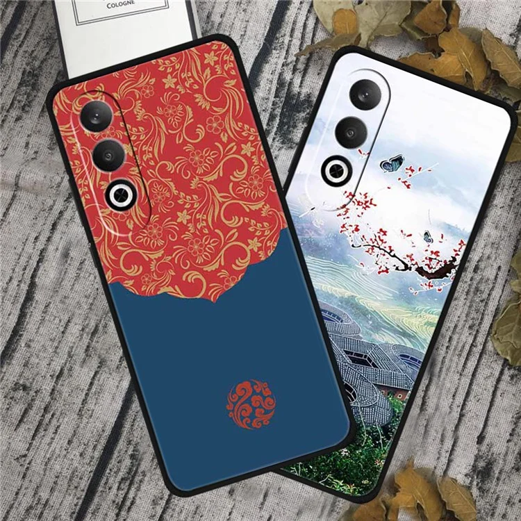 Para o Caso OnePlus Nord CE4 5G / Oppo K12 Padrão Único Capa Fina de TPU - Fênix Perseguindo o Sol