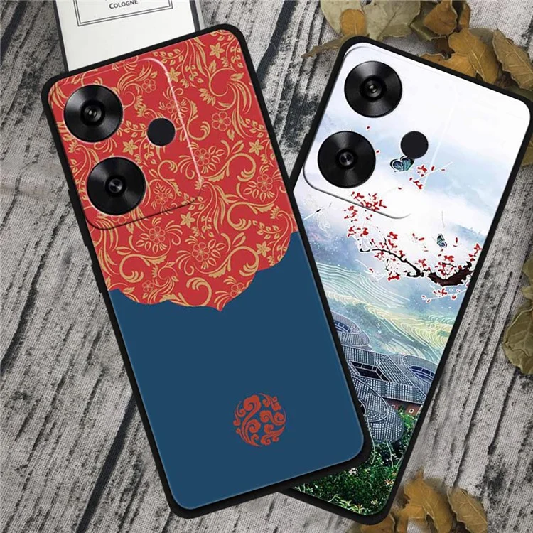 For Xiaomi Redmi Turbo 3 5G / Poco F6 5G Case Stylish Pattern Soft TPU Phone Cover - Iron Tower