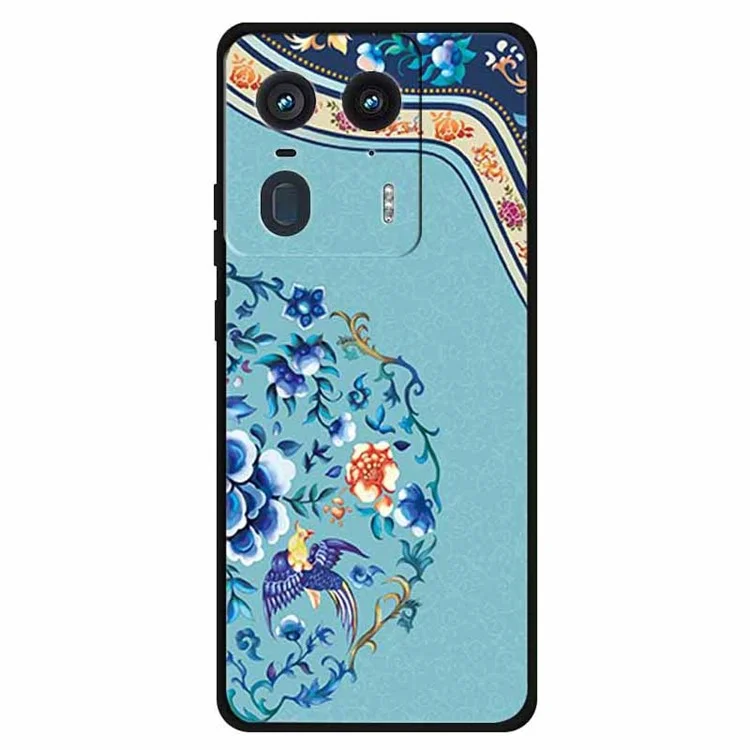 Para el estuche del teléfono Motorola Edge 50 Ultra 5G / Moto X50 Ultra 5G con patrón impreso TPU trasero - Bordado Imperial