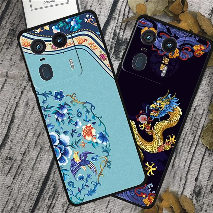 Para el estuche del teléfono Motorola Edge 50 Ultra 5G / Moto X50 Ultra 5G con patrón impreso TPU trasero - Bordado Imperial