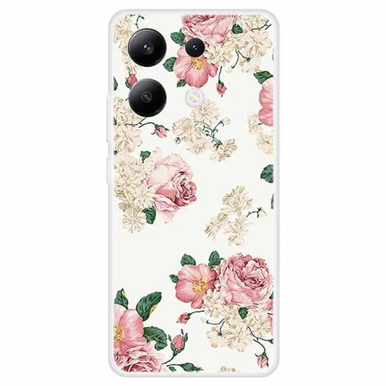 Для Xiaomi Redmi Note 13 4G Чехол TPU с узором Печать Противоударный Чехол для телефона - Цветы