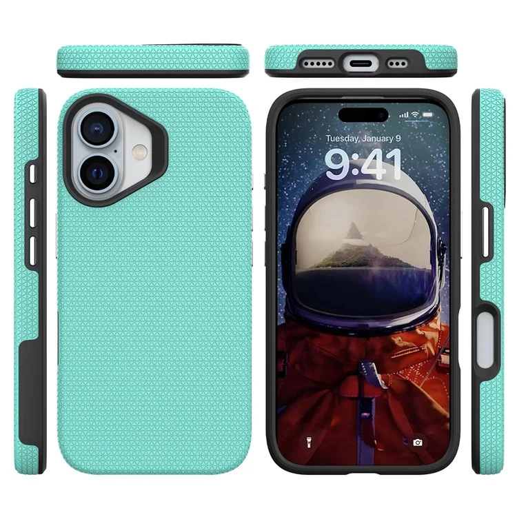 Custodia per iPhone 16 compatibile con MagSafe, cover protettiva in TPU+PC - Verde menta