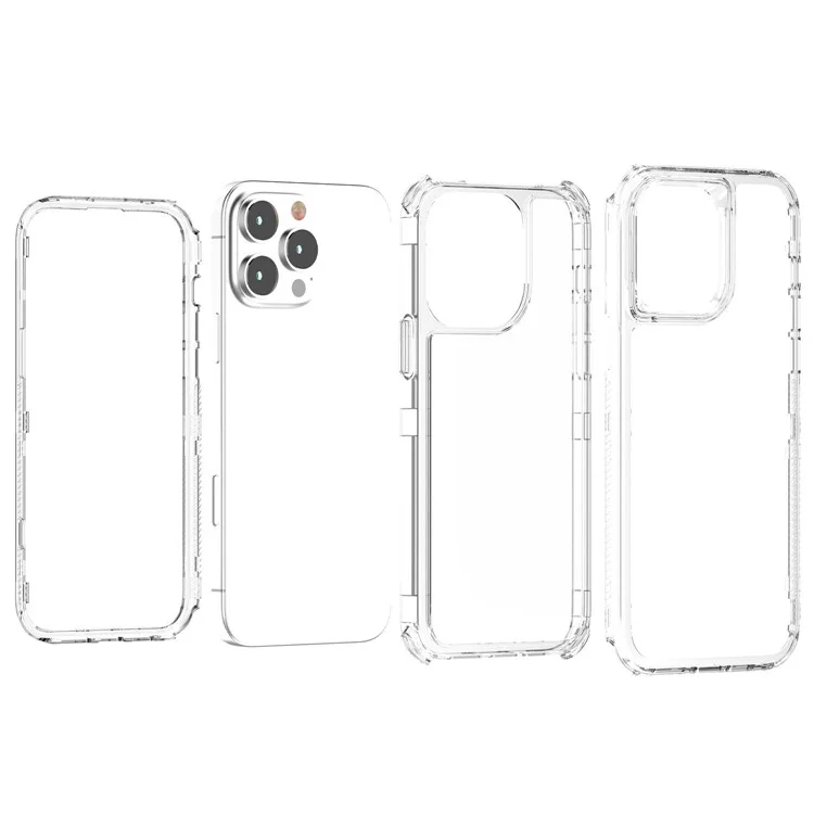 For iPhone 14 Pro Max Case Acrylic+TPU Transparent Protective Phone Cover