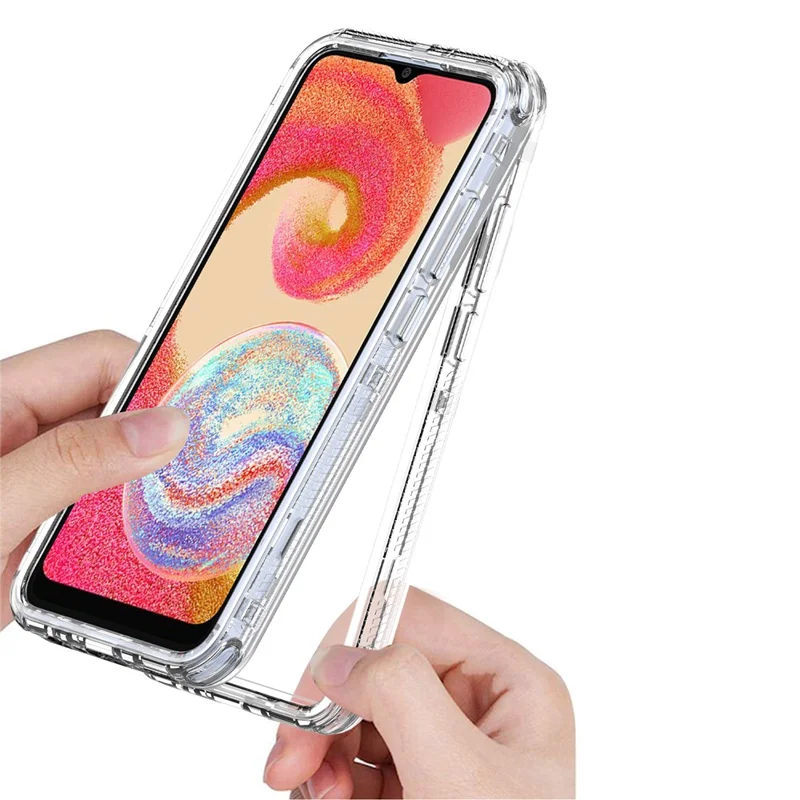 Pour Samsung Galaxy A04e 4G / F04 4G / M04 4G Étui Acrylique+TPU Housse de téléphone transparente