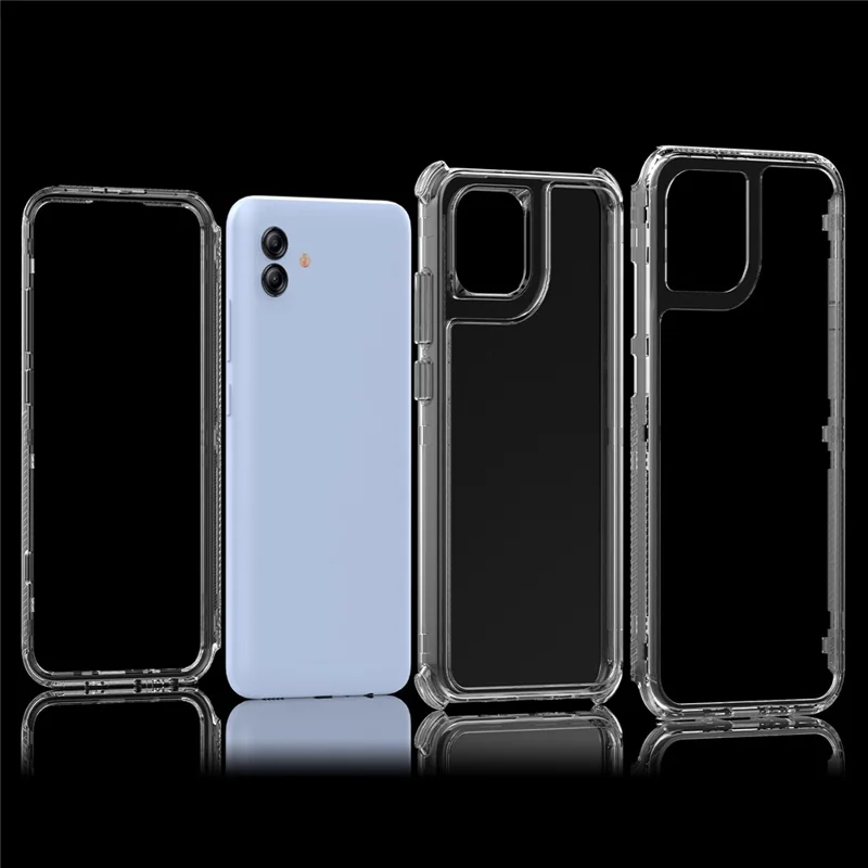 Pour Samsung Galaxy A04e 4G / F04 4G / M04 4G Étui Acrylique+TPU Housse de téléphone transparente