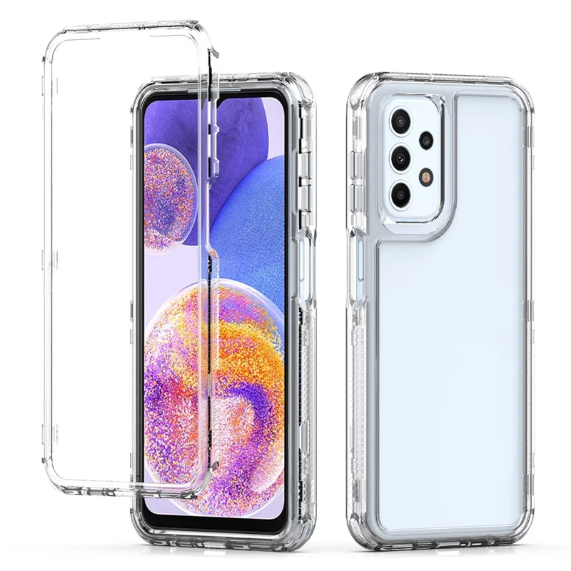 For Samsung Galaxy A23 4G / A23 5G (Global Version) Clear Case Acrylic+TPU Anti-drop Phone Cover