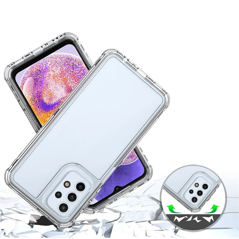 For Samsung Galaxy A23 4G / A23 5G (Global Version) Clear Case Acrylic+TPU Anti-drop Phone Cover