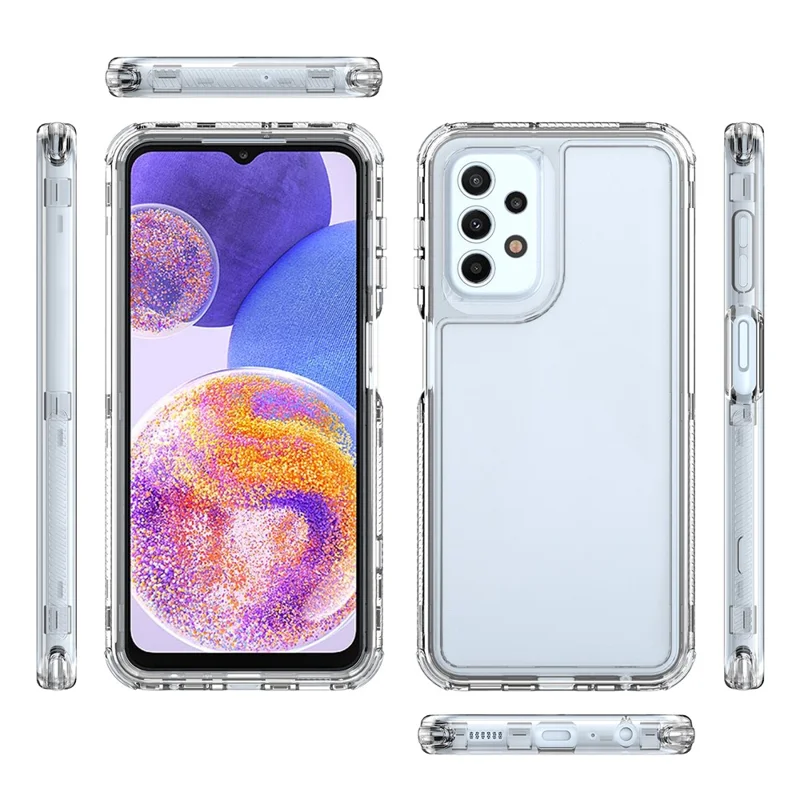 For Samsung Galaxy A23 4G / A23 5G (Global Version) Clear Case Acrylic+TPU Anti-drop Phone Cover
