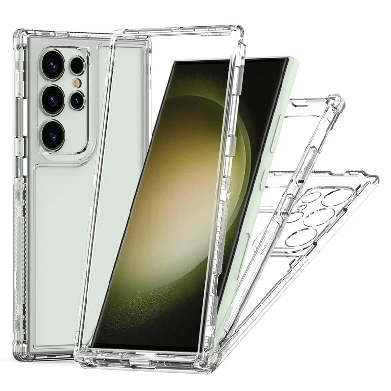Für Samsung Galaxy S24 Ultra Case Acrylic+TPU Phone Cover 3-in-1 Clear