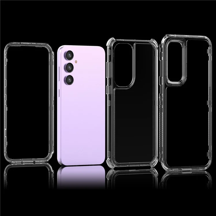 Für Samsung Galaxy S23 FE Hülle Klar Acryl+TPU Kratzfest Handyhülle