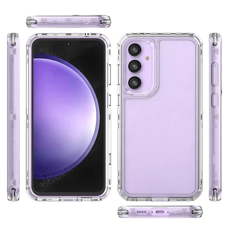 Für Samsung Galaxy S23 FE Hülle Klar Acryl+TPU Kratzfest Handyhülle