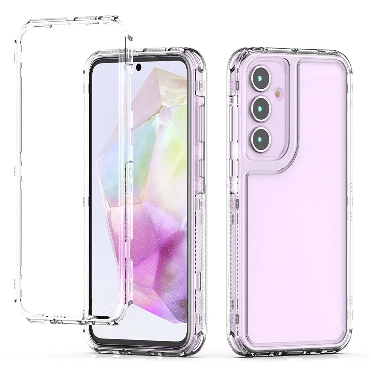 Para Samsung Galaxy A35 5G Case Acrylic+TPU Crystal Clear Phone Cover