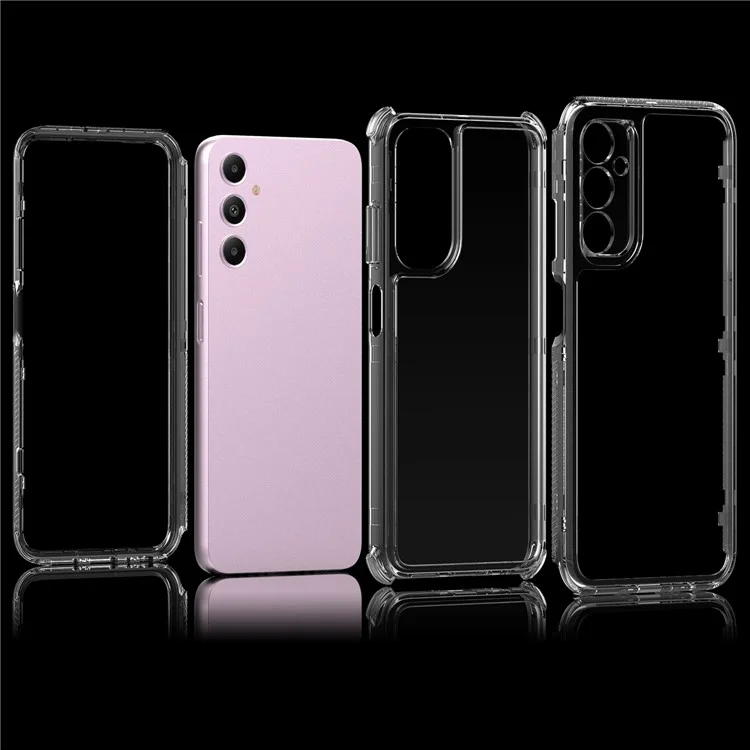 Для Samsung Galaxy A05s 4G Clear Case Acrylic+TPU Phone Cover 3-in-1