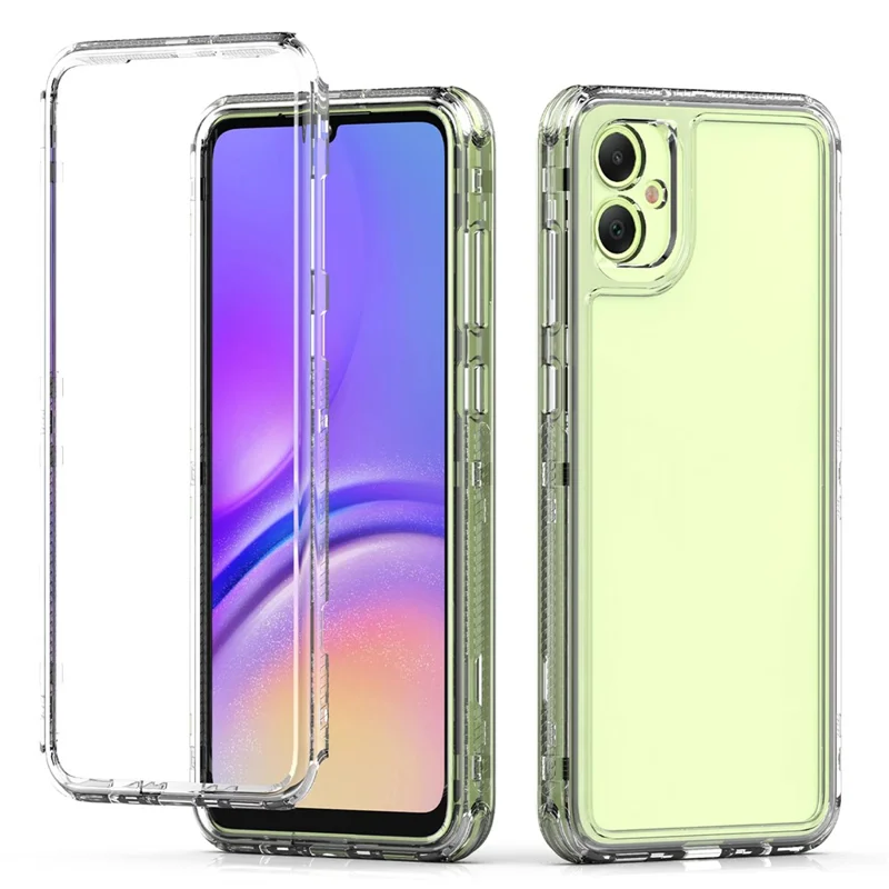 Para Samsung Galaxy A05 4G Capa Acrylic+TPU 3-em-1 Capa de Telefone Transparente