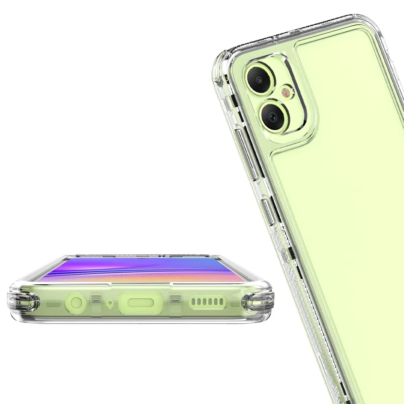 Para Samsung Galaxy A05 4G Capa Acrylic+TPU 3-em-1 Capa de Telefone Transparente